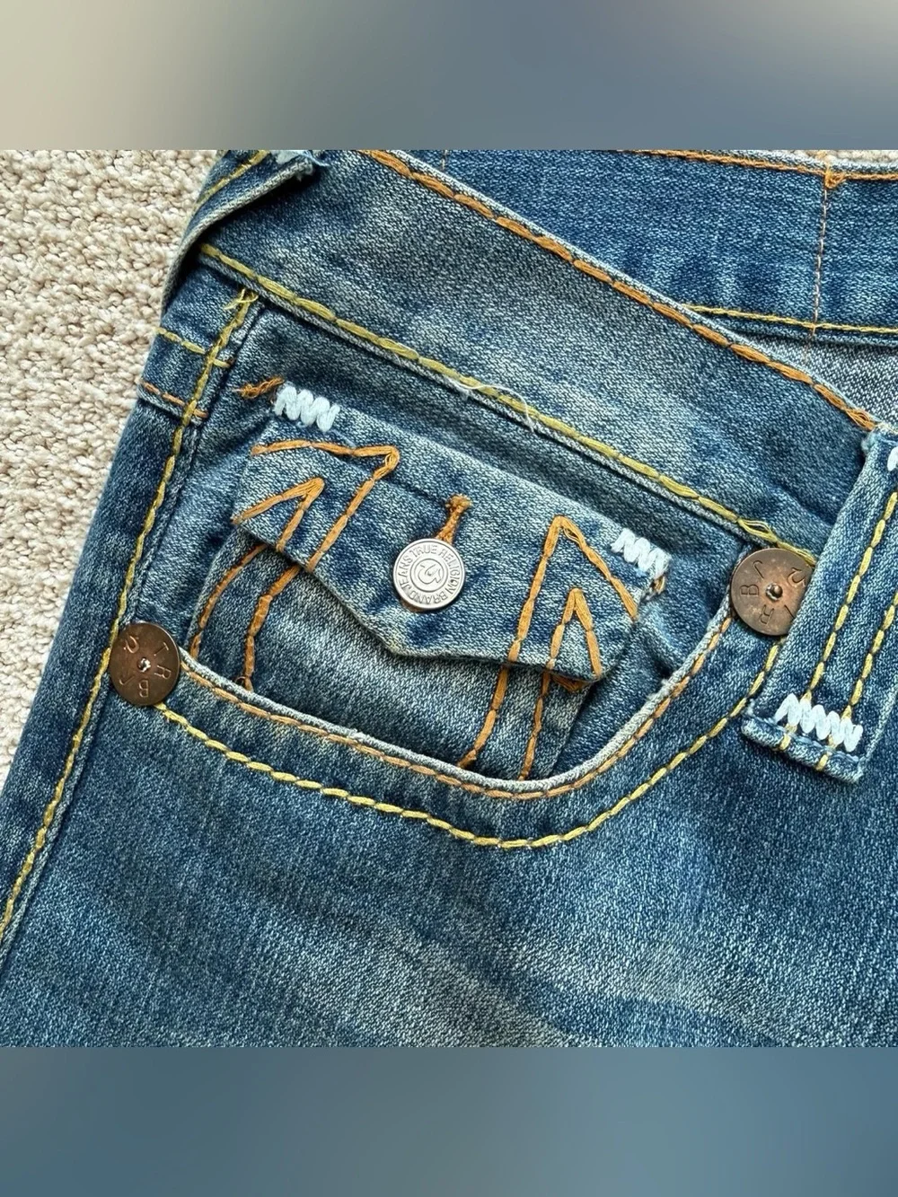 Vintage Men’s True Religion Dark Blue Jeans